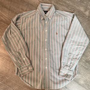 Ralph Lauren long sleeve button down shirt YS (8-10)